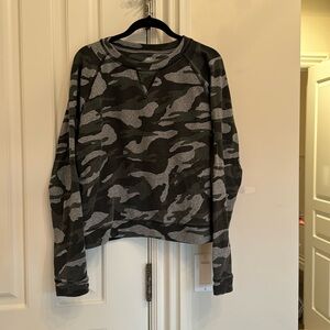 Albion Black and Gray Camouflage Sweatshirt
